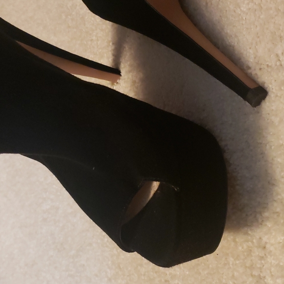 PRADA SIZE 38 1/2 COLOR BLACK SUEDE 100%AUTHENTIC USED ITEM - Picture 7 of 11